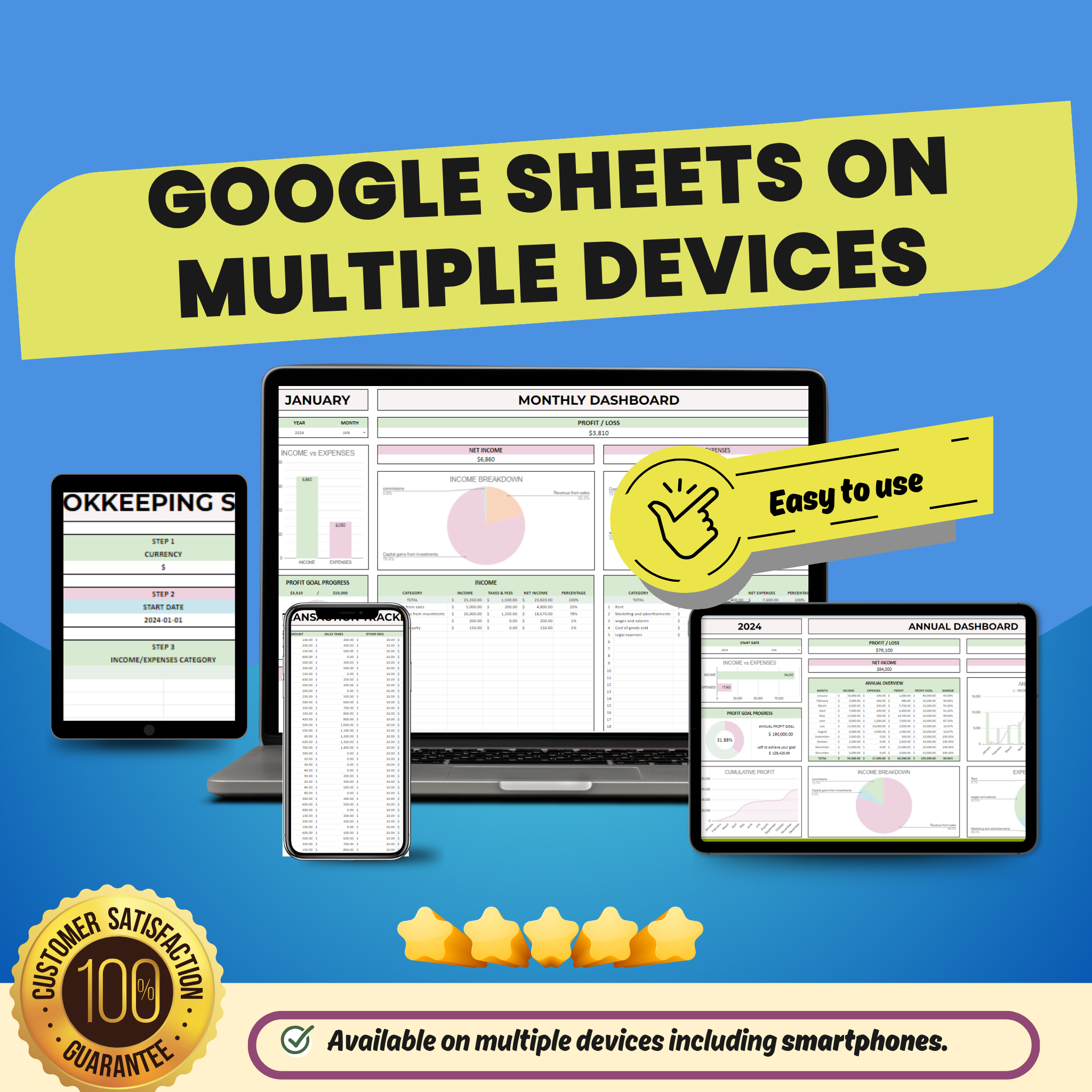 Easy Small Business Bookkeeping Spreadsheet