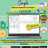 Simple Monthly Budget by Paycheck