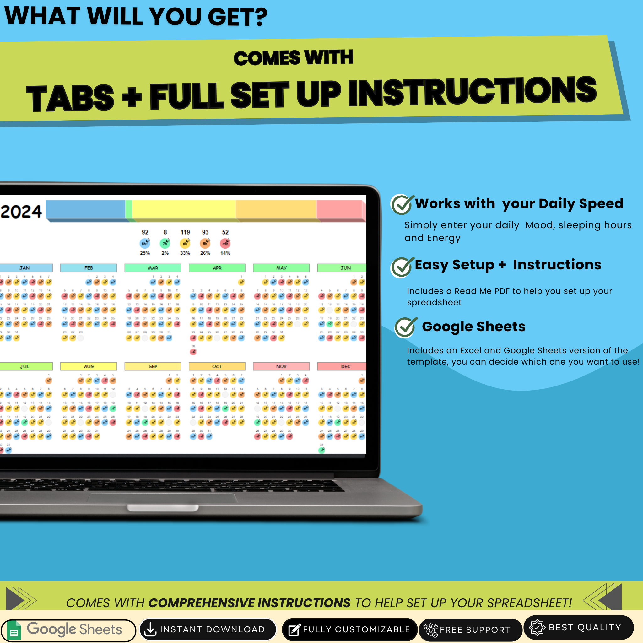 Ultimate Sleep Tracker – Elevate Your Days with Our Google Sheets Sleep Tracker