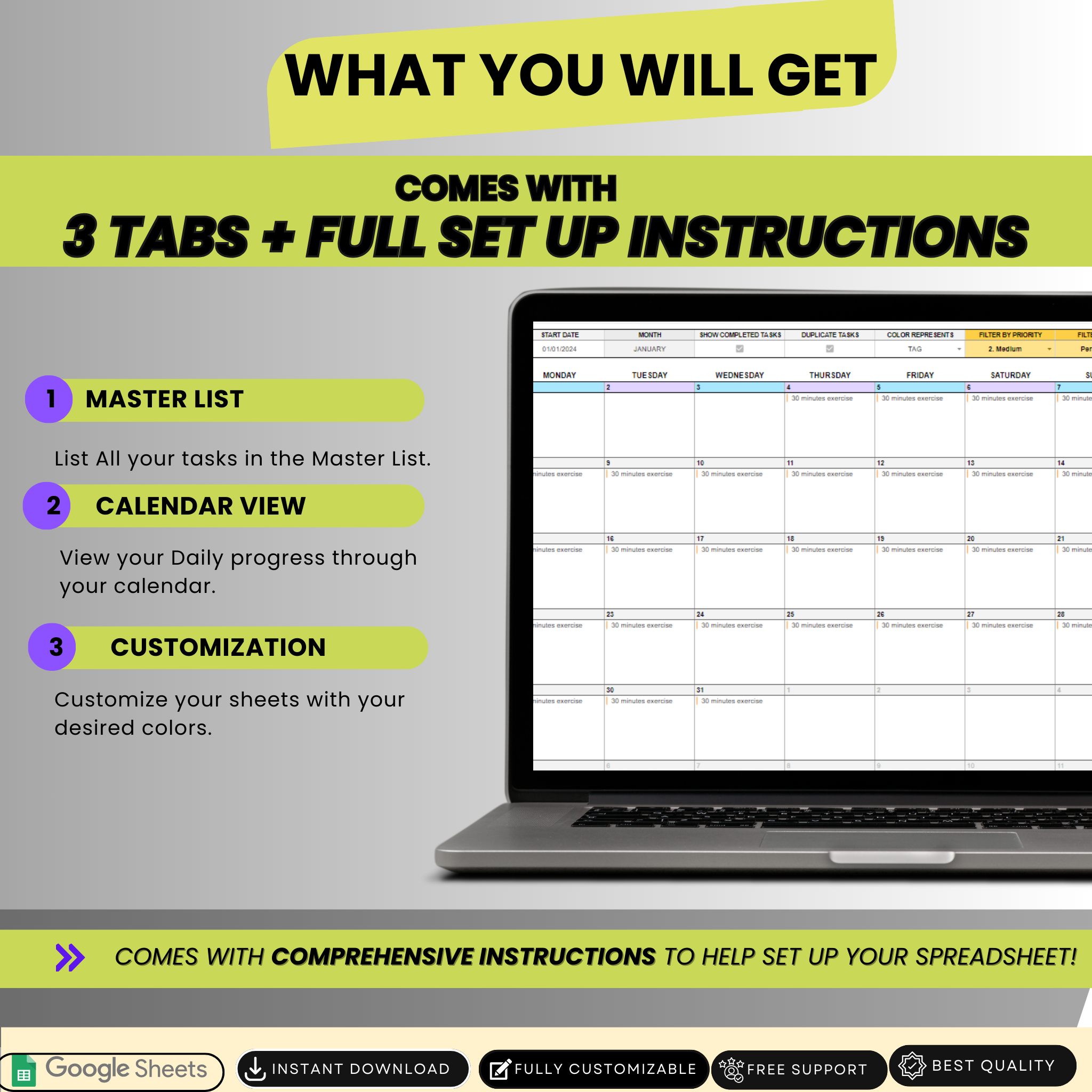 To-Do List Spreadsheet - Boost Your Daily Productivity