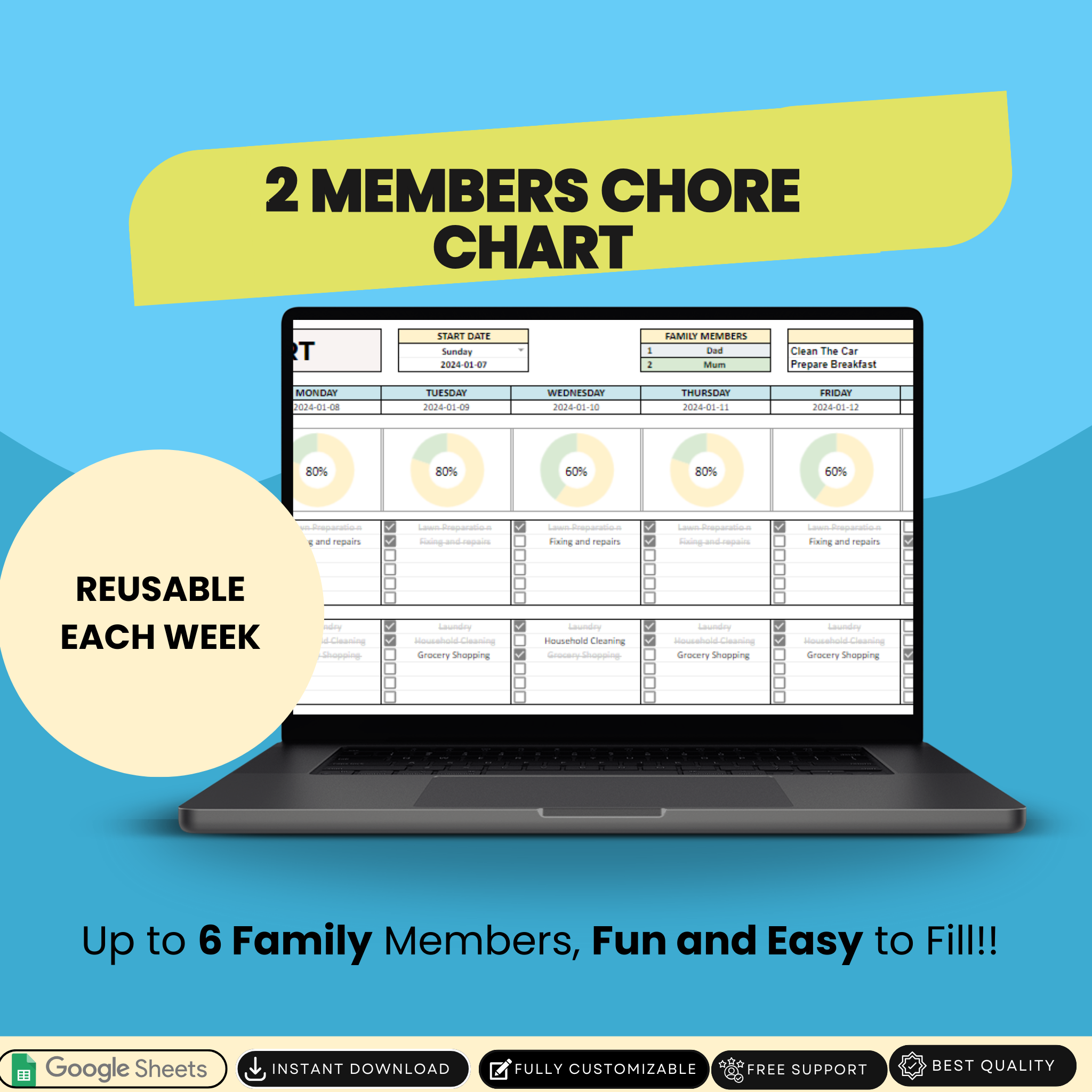 Family Chore Chart - Transform chaos to harmony