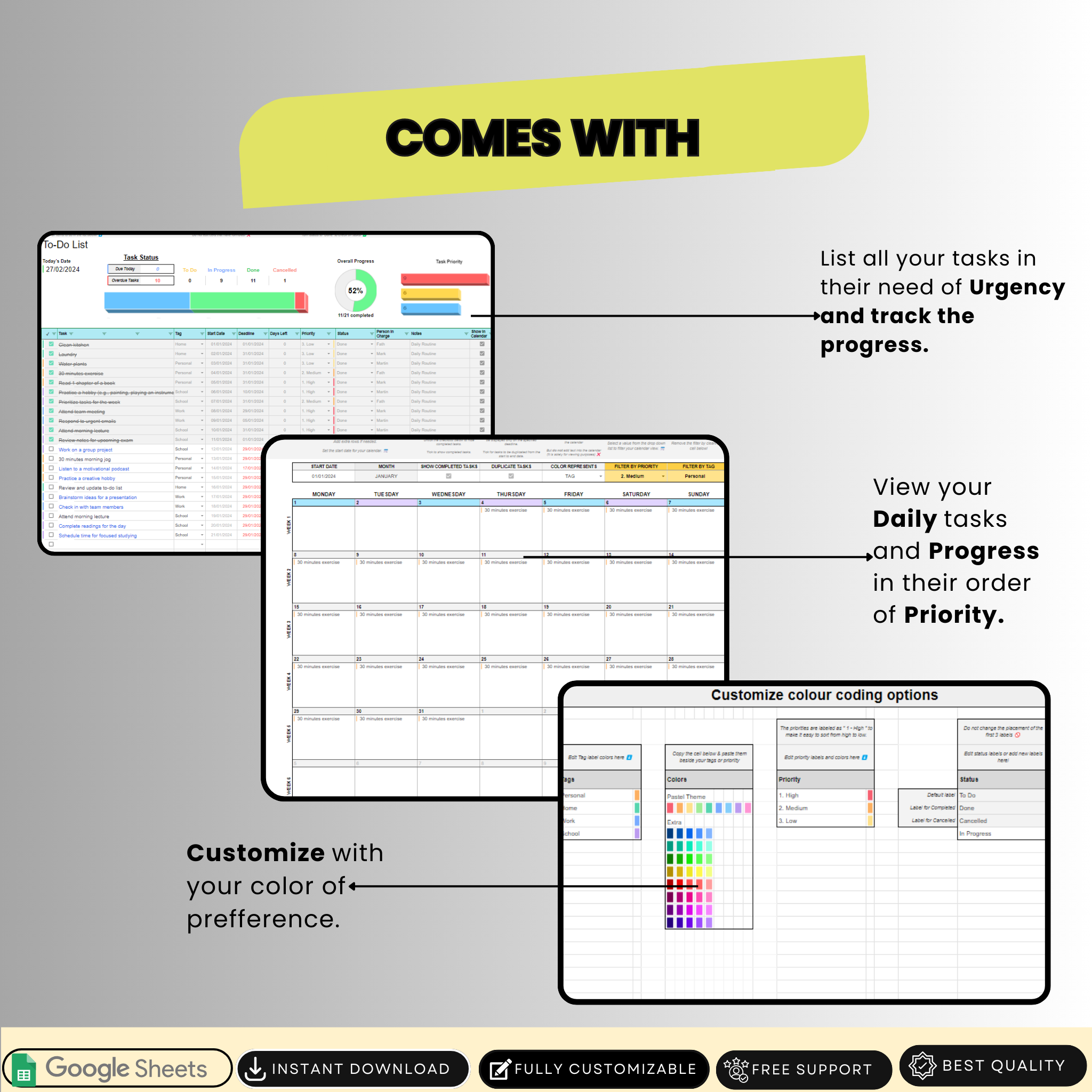 To-Do List Spreadsheet - Boost Your Daily Productivity