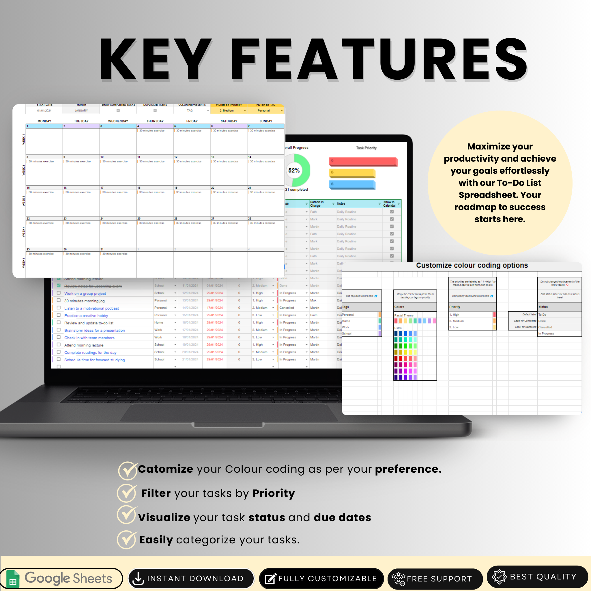 To-Do List Spreadsheet - Boost Your Daily Productivity