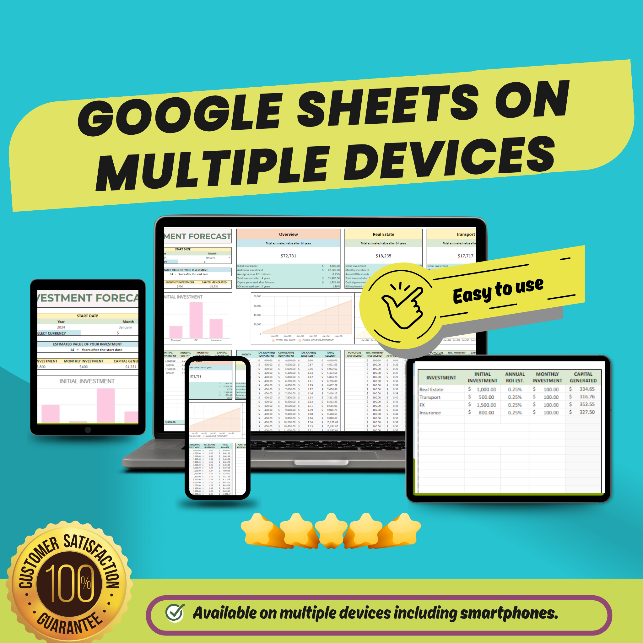 Ultimate Investment Focus spreadsheet -  Chart Your Investment Journey