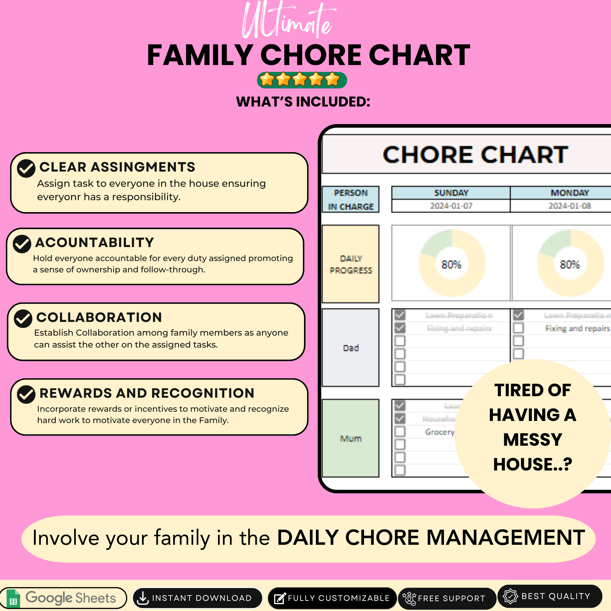 Family Harmony & Financial Planning Bundle:  7 tools to Achieve Balance in Every Aspect