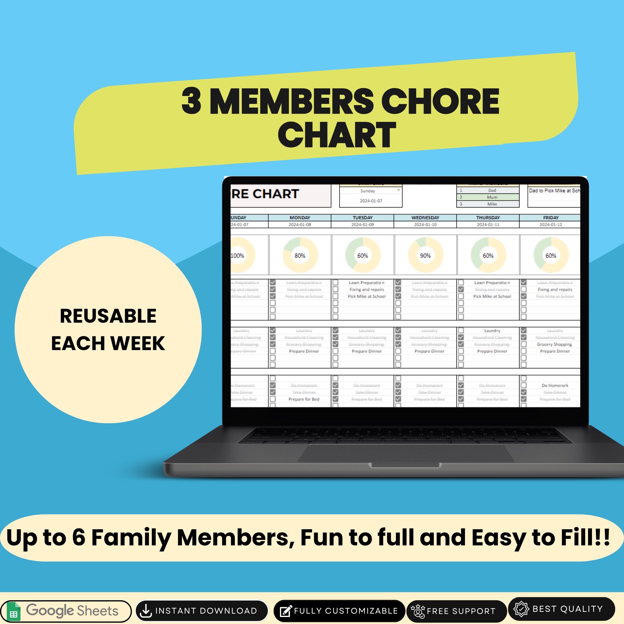 Family Chore Chart - Transform chaos to harmony