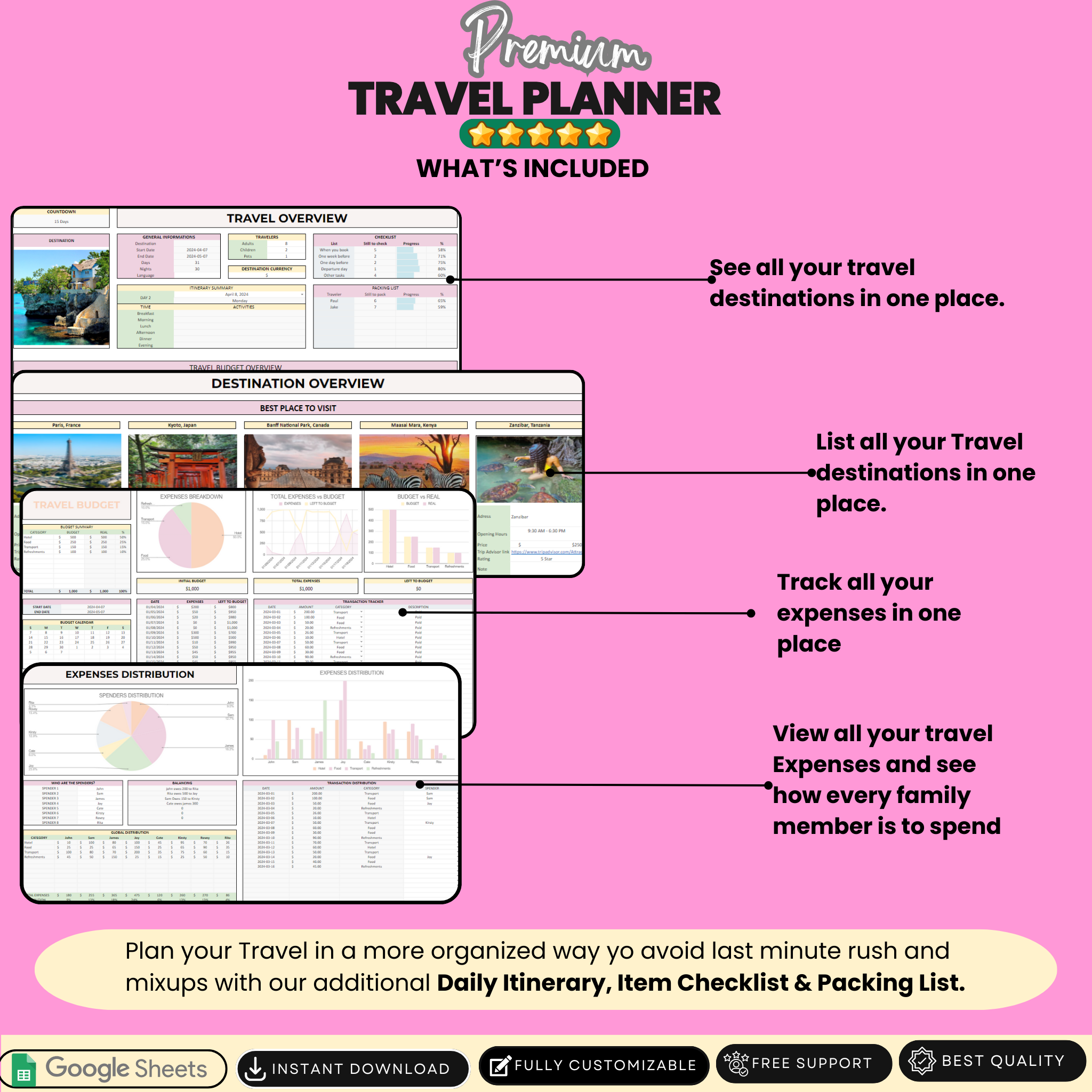 Family Harmony & Financial Planning Bundle:  7 tools to Achieve Balance in Every Aspect