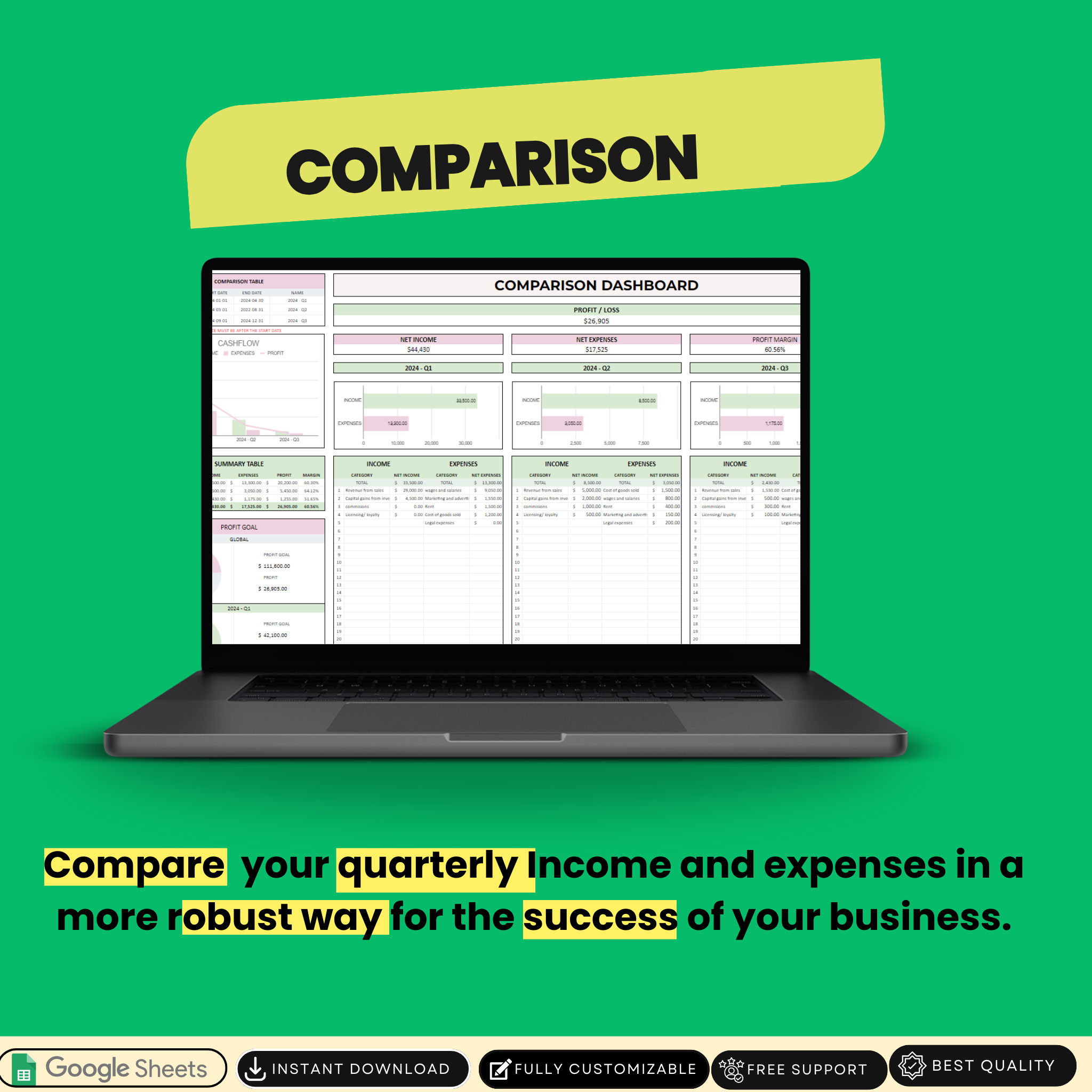 Premium Small Business Bookkeeping Spreadsheet