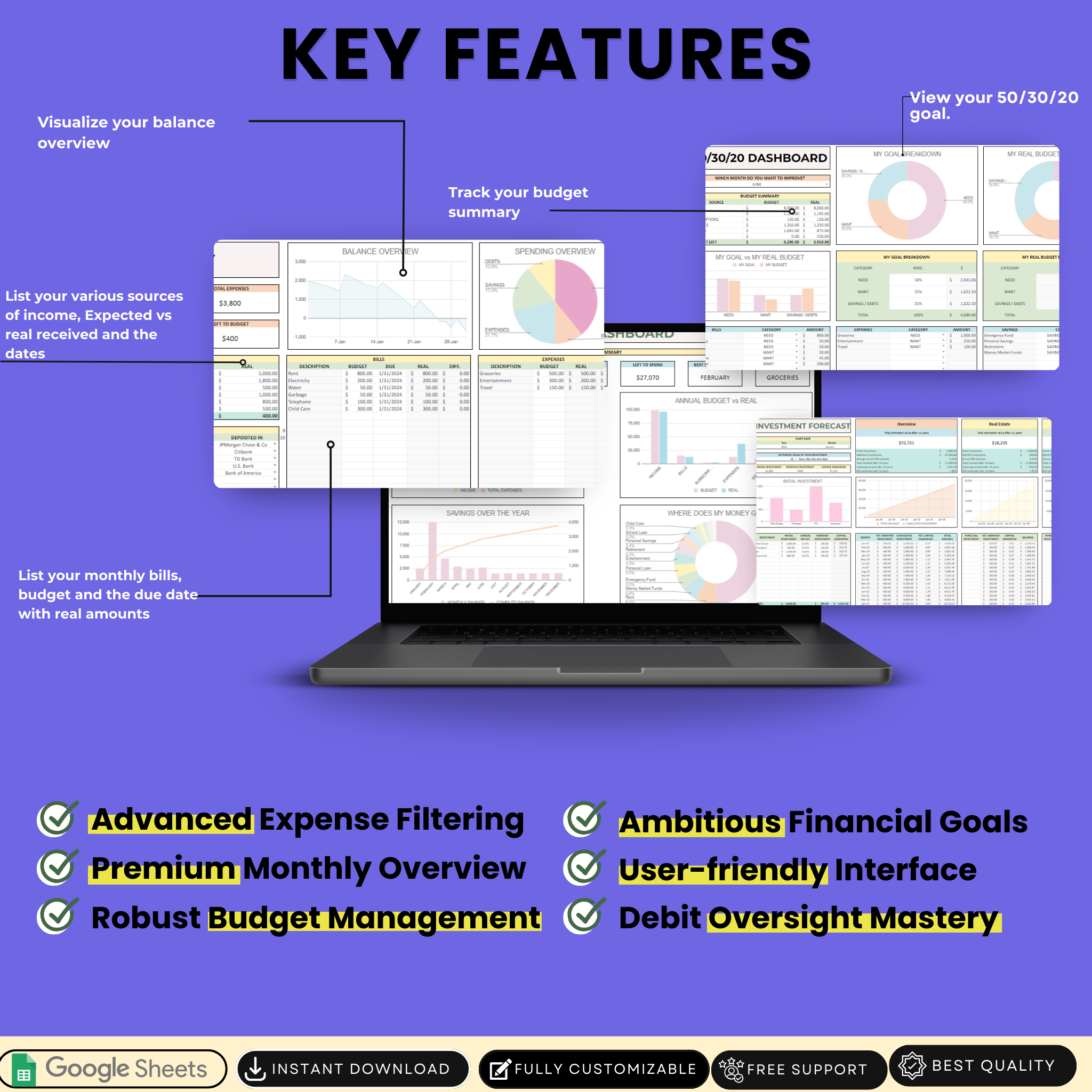 Monthly Budget 50/30/20 Budget - Optimize Your Budget for Success