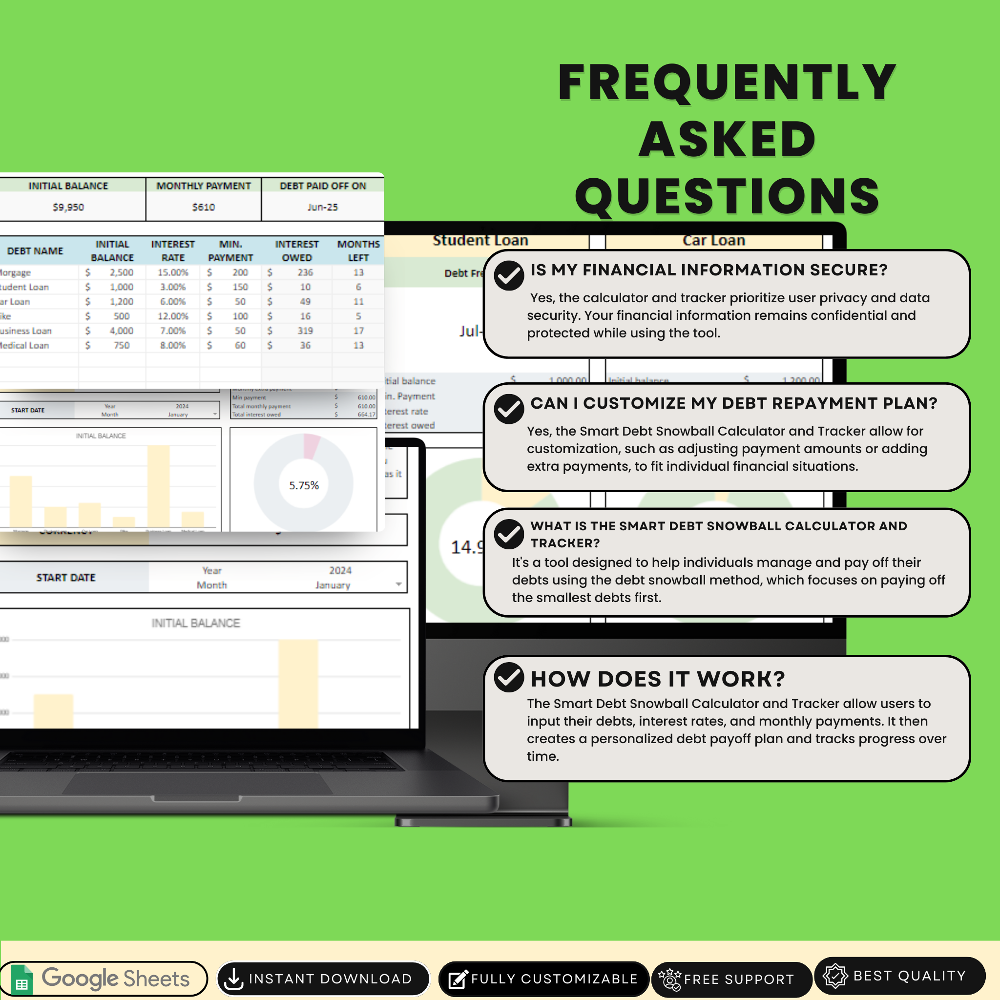 Smart Debt Snowball Calculator & Tracker