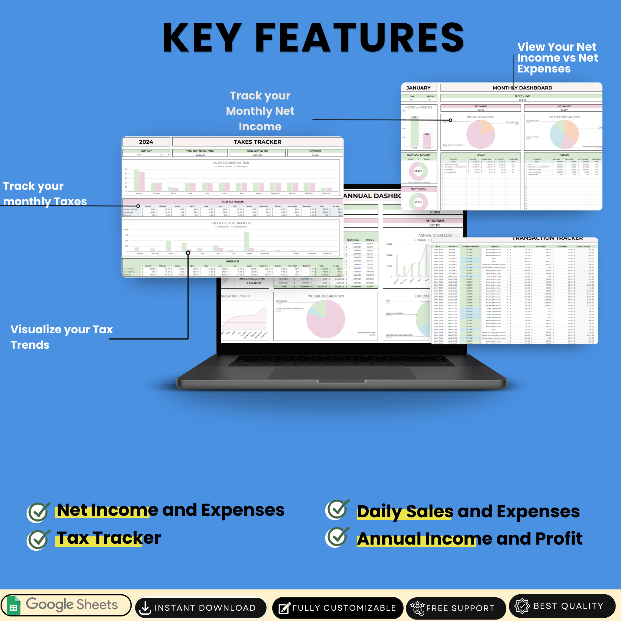 Easy Small Business Bookkeeping Spreadsheet