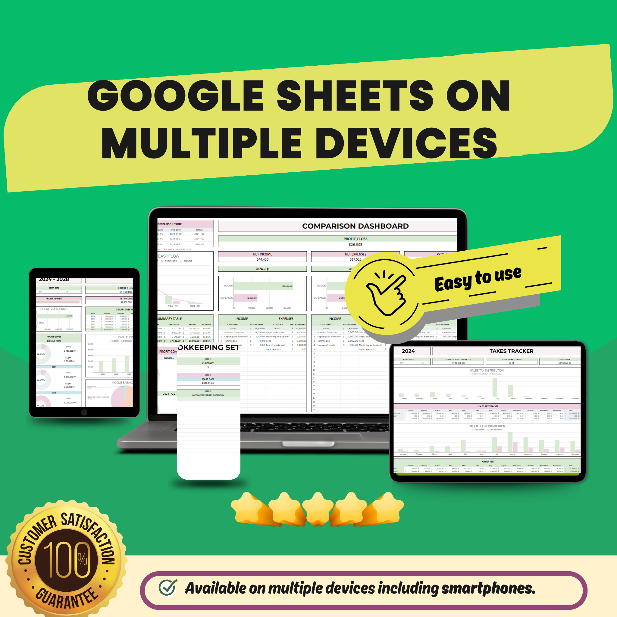 Premium Small Business Bookkeeping Spreadsheet